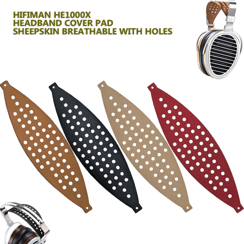 หูฟังอุปกรณ์เสริมสําหรับ HIFIMAN หูฟัง HE1000Xse Ananda Edition X(XS) ที่คาดผมแผ่นหนังแกะระบายอากาศม