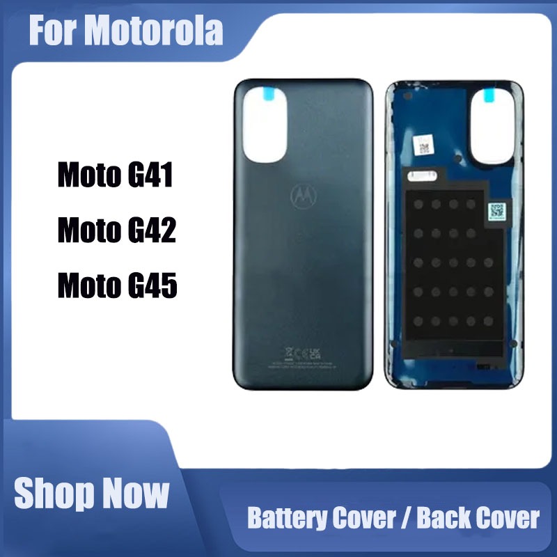 สําหรับ Motorola Moto G41 G42 G45 ฝาหลังด้านหลังประตูด้านหน้ากรอบกลางกรณี