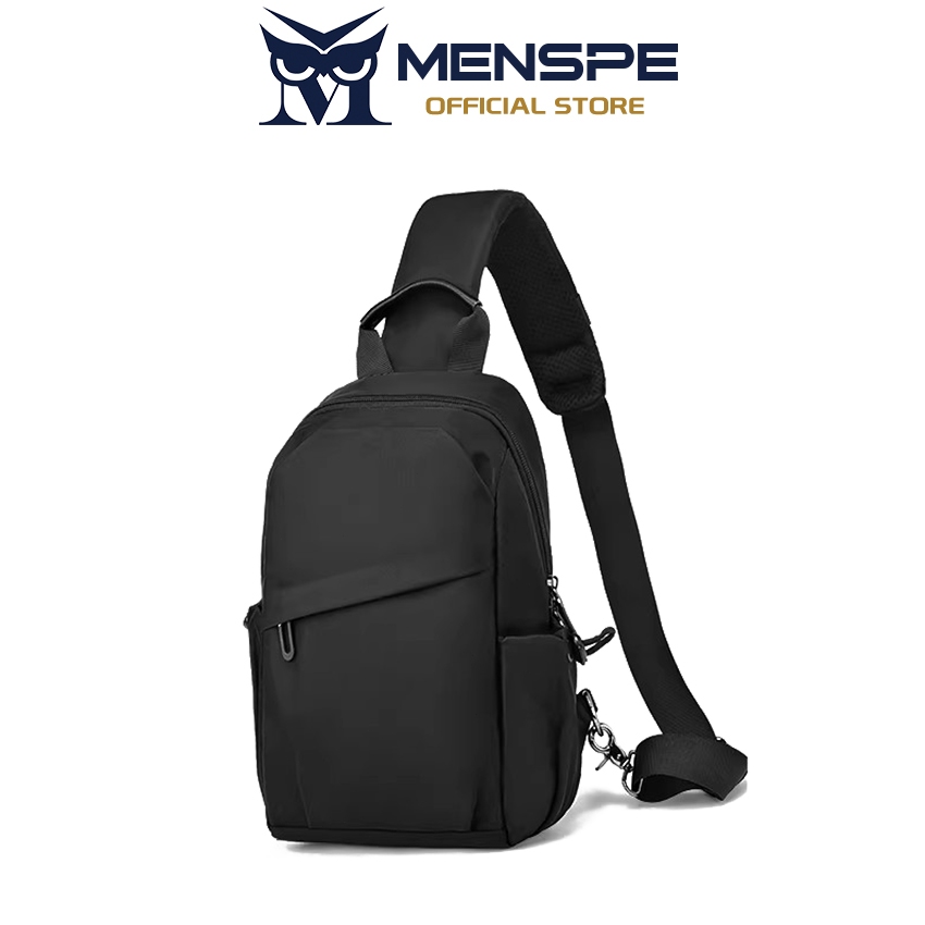 MENSPE Mens Casual Simple Sling Bag Chest Single-Shoulder Bag Outdoor Travel Shoulder Bag