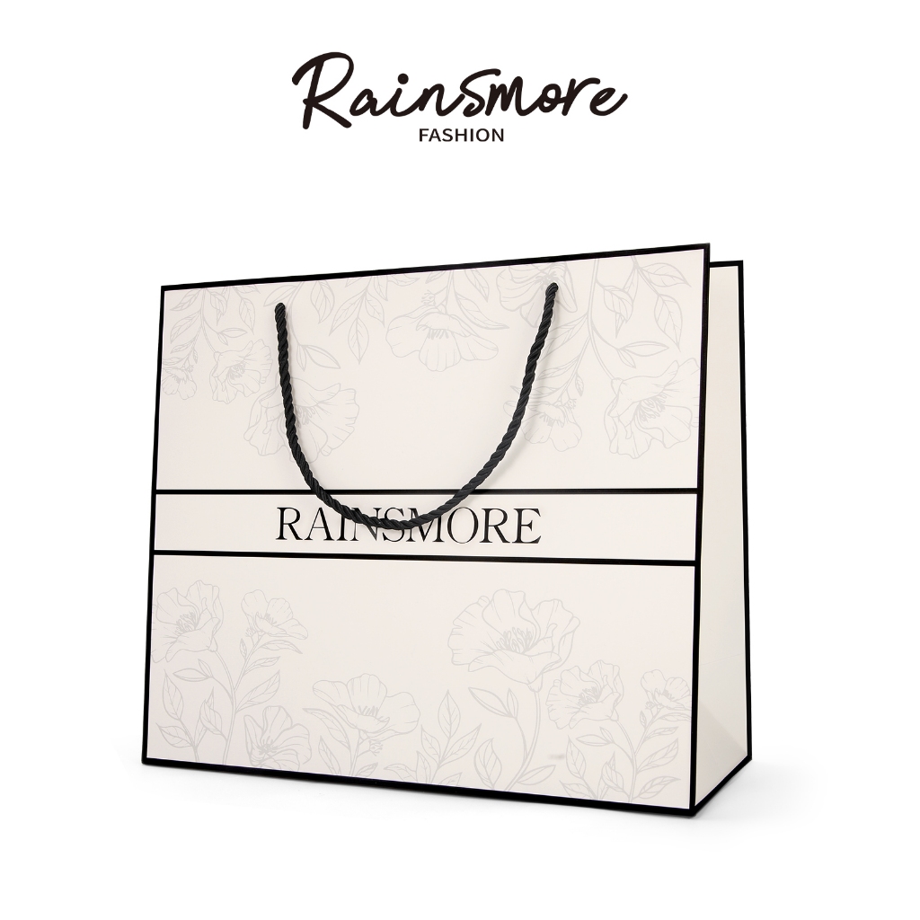 RAINSMORE ถุงกระดาษของขวัญหรูหรา 33×13×28 cm | เหมาะสำหรับของขวัญแฟชั่น