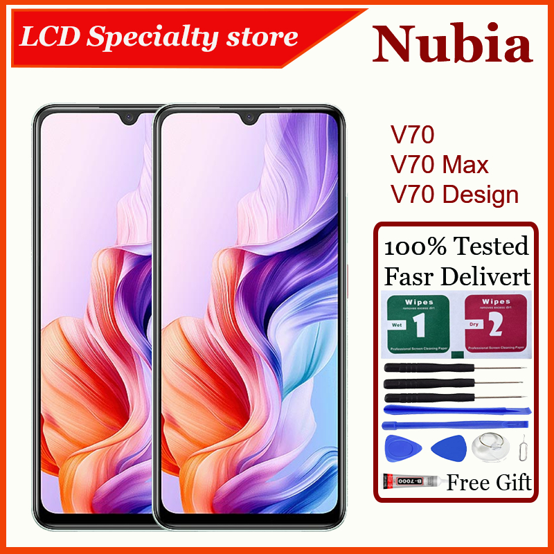 สําหรับ V70 V70 Max V70 ออกแบบจอแสดงผล LCD เปลี่ยนหน้าจอสัมผัส