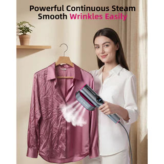 Dr.flash เตารีดพกพา 2in1 แห้งเปียก กำลังสูง ไอน้ำแรง พับได้ ฆ่าเชื้อ99.99% Handheld Garment Steamer สำหรับเดินทาง หอพัก ครอบครัว
