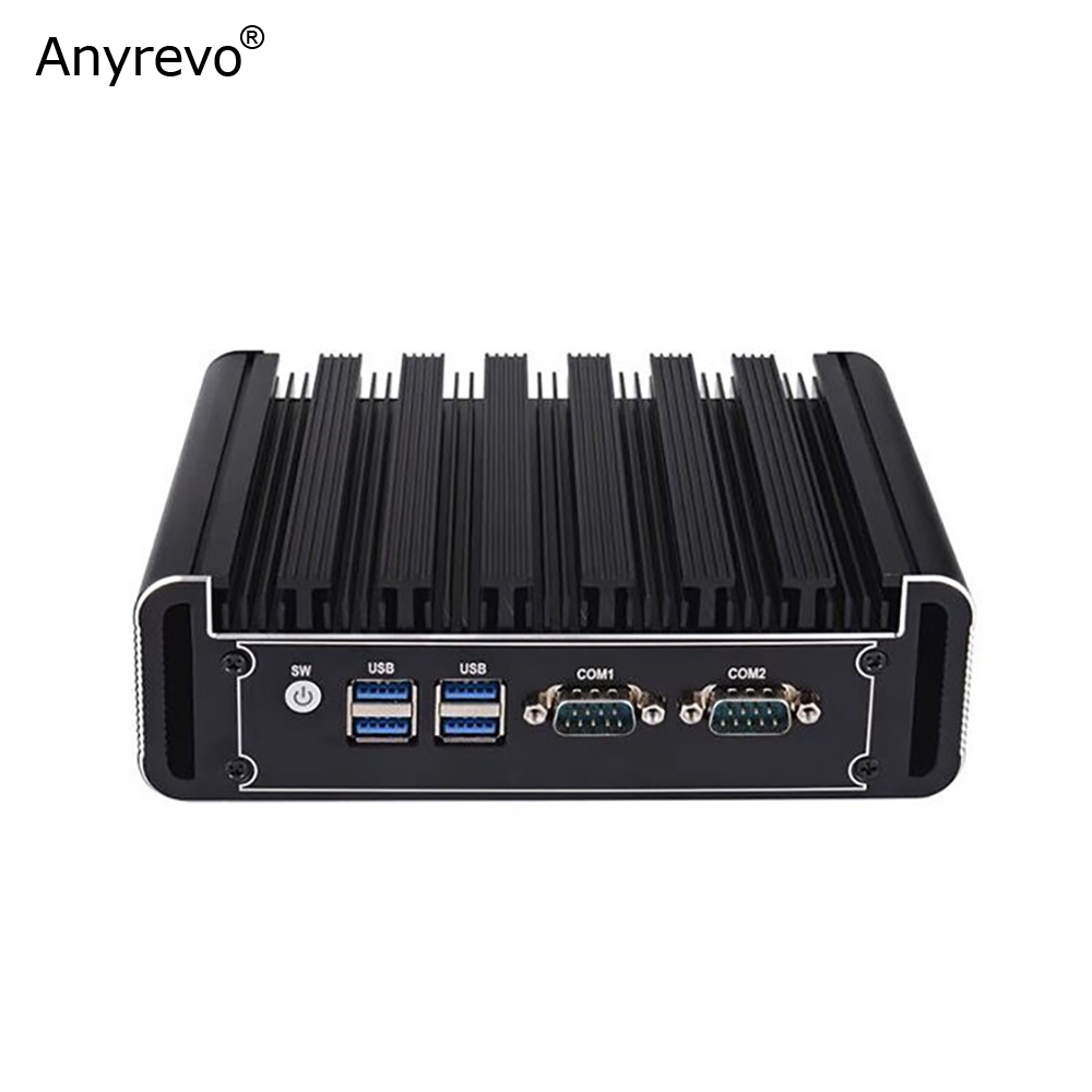 Fanless Mini PC Intel Core i5-4200U / i5-5200U / i5-6200U Dual Core IPC Windows คอมพิวเตอร์อุตสาหกรร