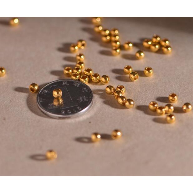 (3.26-4.23)100PCS Balls 3mm Gold Bead 14K Gold Filled
