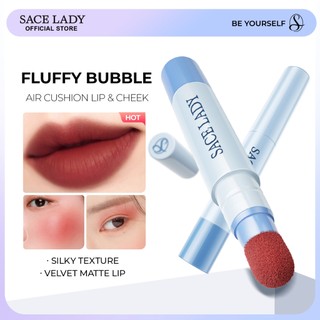 SACE LADY Matte Air Cushion Lip & Cheek Long-lasting Velvet Lipsticks Silky Waterproof Texture Non-sticky Lips Makeup