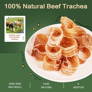 BABAYATE หลอดลมเนื้อวัว – ขนมเคี้ยวธรรมชาติช่วยบำรุงข้อต่อ ออกฤทธิ์นาน ช่วยทำความสะอาดฟัน ไม่มีกลิ่น ไม่มีสารเติมแต่ง ไม้เคี้ยวสำหรับสุนัขทุกสายพันธุ์