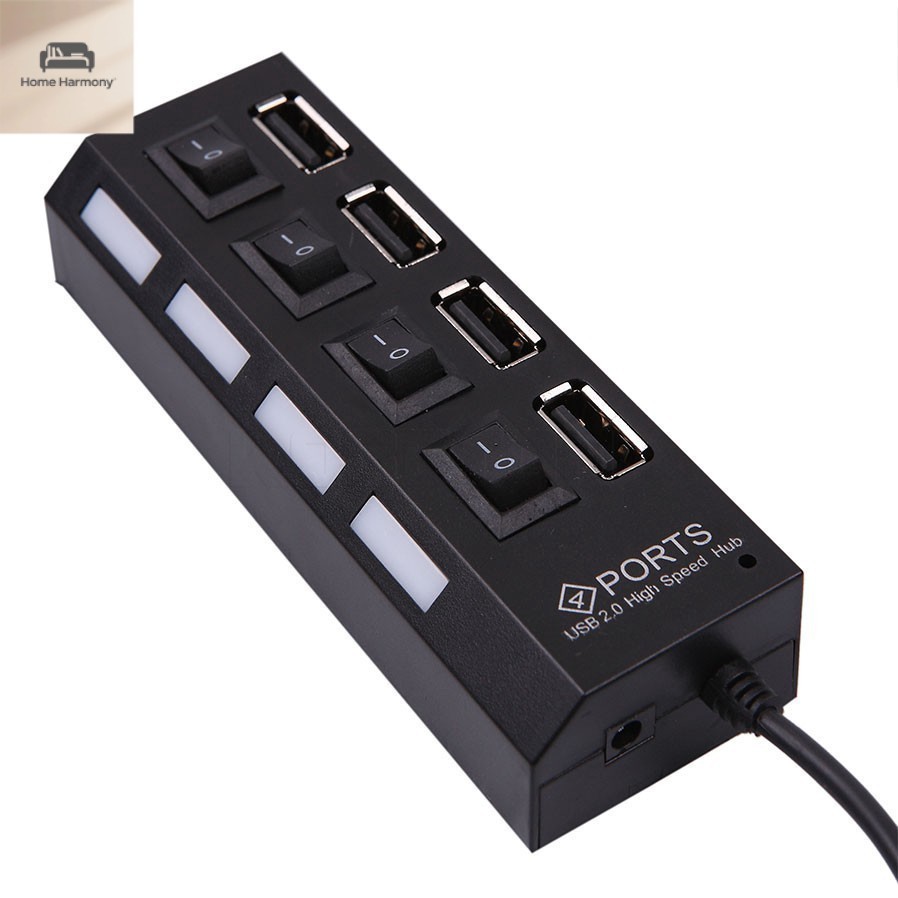 🔌ฮับ USB 4 พอร์ท⚡ สำหรับแท็บเล็ต📱/แล็ปท็อป💻/คอม🖥️ ชาร์จเร็ว✨S00243