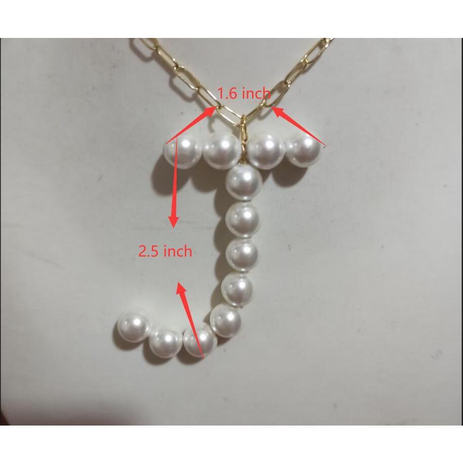 (3.26-4.23)Gorgeous AAA 10mmMM จี้ตัวอักษรมุกสีขาว 14K Gold FILLED