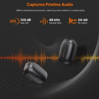 Saramonic Air SE ไมค์ไร้สาย ตัดเสียงรบกวน ขับเคลื่อนด้วย AI ไมค์อัดเสียง แท้ แบบหนีบและแบบมือถือ