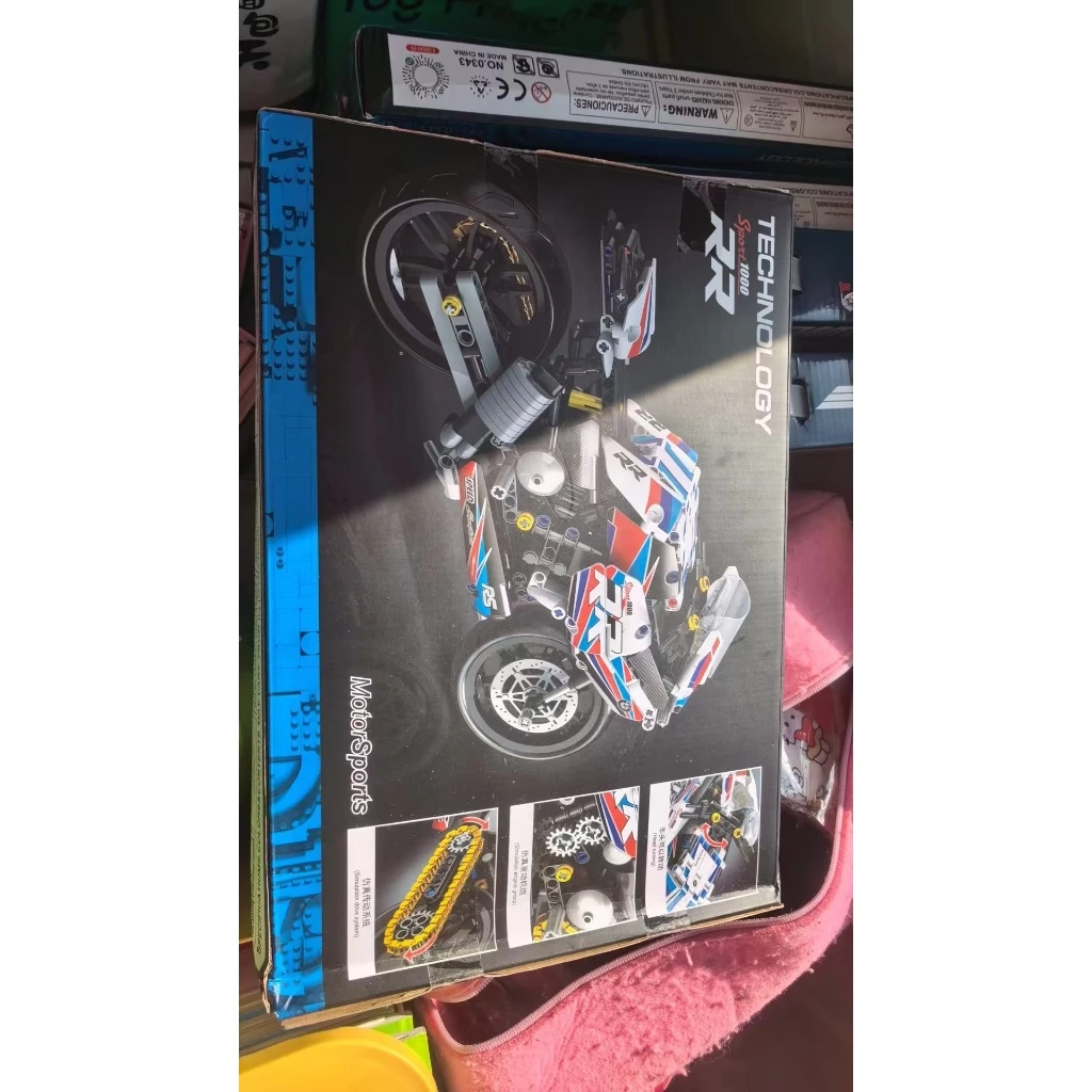 ชุดต่อเลโก้บล็อกมอเตอร์ไซค์ BMW M1000RR สเกล 1:5 thumbnail 10