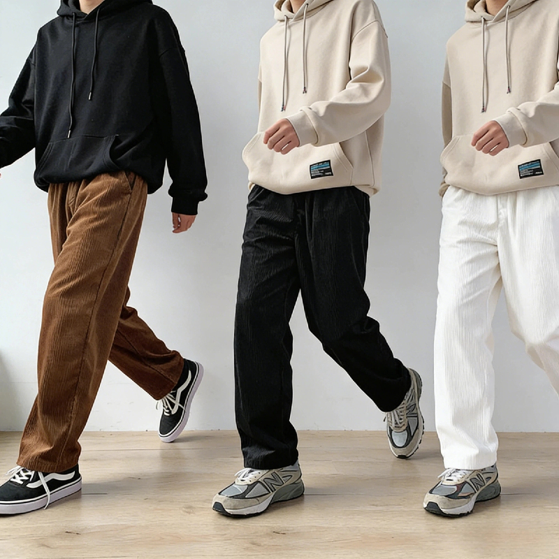 💥Hero💥กางเกงลำลอง ผ้าพริ้ว Baggy pants คลาสสิค เอวยืดเยอะ ผ้าเย็นสบาย กางเกงผ้าสักหลาดแบบขากระบอก สไตล์ลำลอง ขากว้าง M-3XL