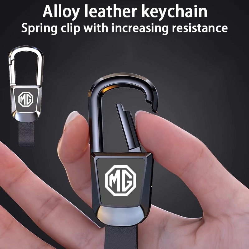 MG Car โลหะผสมสังกะสีพวงกุญแจพวงกุญแจแขวนตกแต่งพวงกุญแจระดับไฮเอนด์ เหมาะสําหรับรถทุกรุ่น MG4 MG5 MG