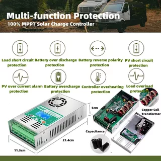 PowMr 60A MPPT คอนโทรลเลอร์ชาร์จพลังงานแสงอาทิตย์ 160V PV อินพุตอัตโนมัติ 12V 24V 36V 48V แบตเตอรี่ลิเธียมรองรับ Off-Grid