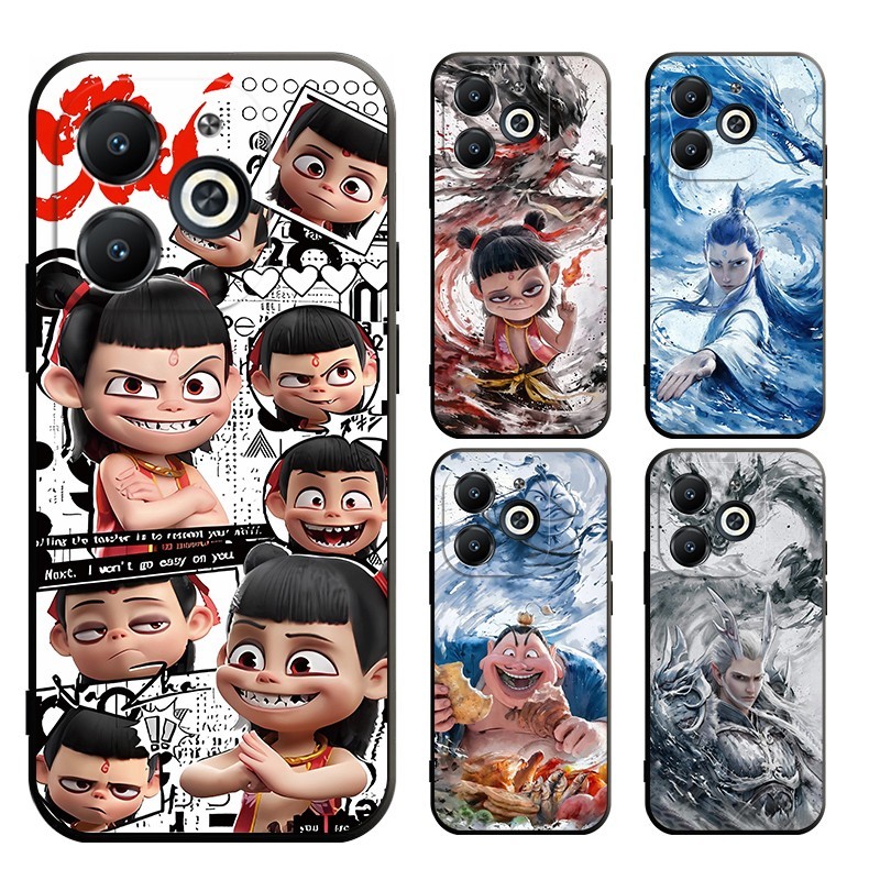 OPPO A6 Pro A6X A6 A6T 6T PRO 4G 5G สไตล์จีน Nezha 2 ปลอก Soft Case Cover