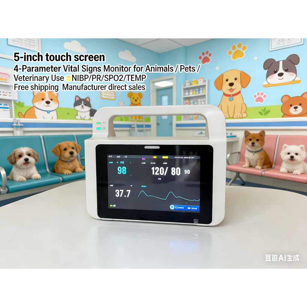 Veterinary Multi-Parameter Monitor สัตว์ชีวิตสัญลักษณ์ Monitor สัตว์เลี้ยงโรงพยาบาลแบบพกพา Monitor N