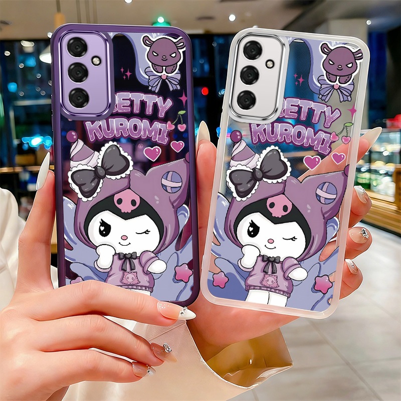 Samsung Galaxy A57 A37 A17 A07 5G น่ารัก Kuromi Cover ทนทานเคสกันรอยขีดข่วน Soft Crystal Clear Case