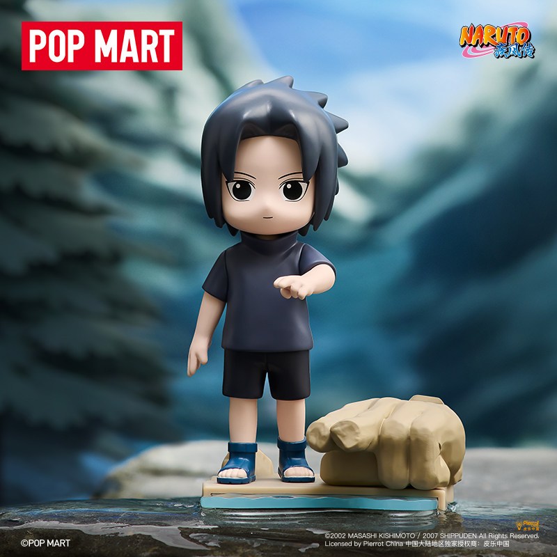 POPMART Secret Set Naruto Shippuden ในวัยเด็กกล่องตาบอด Sasuke Uchiha Naruto Uzumaki