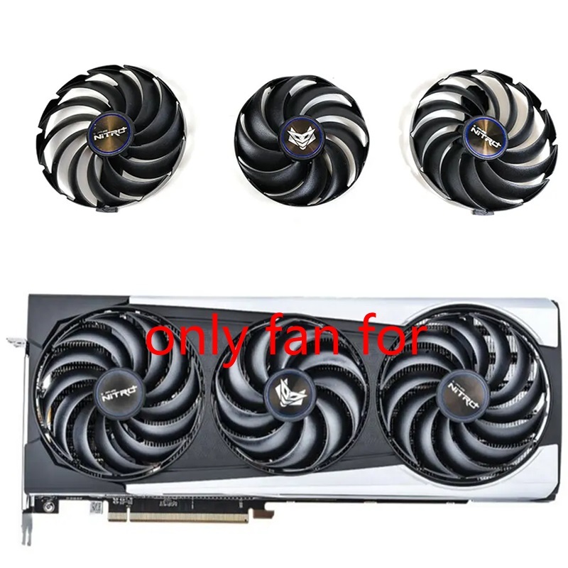 87 มม.95 มม.พัดลม GPU สําหรับ Sapphire NITRO + AMD Radeon RX 6700 6800 6900 XT กราฟิกการ์ด Cooling