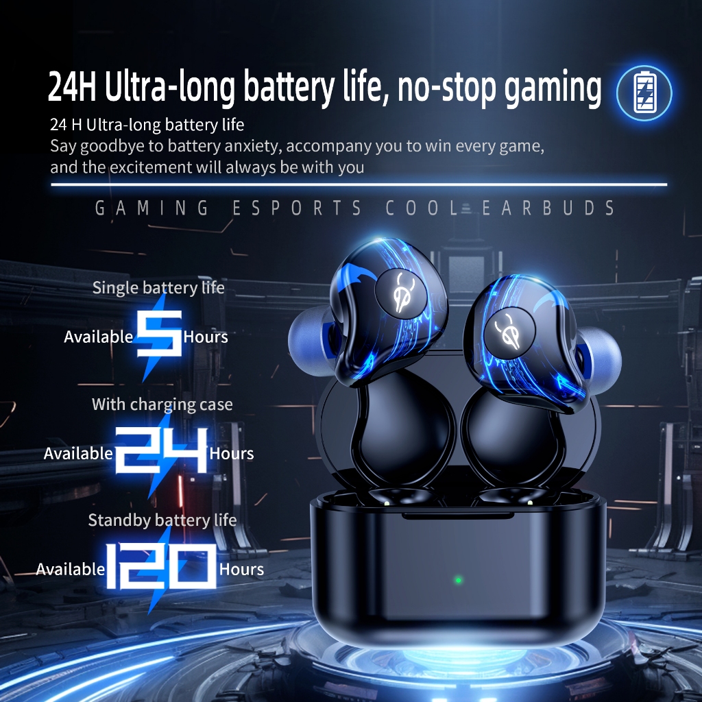 2026 ใหม่ Sabbat G12 Elite หูฟังบลูทูธไร้สายที่แท้จริง TWS หูฟังชนิดใส่ในหูสําหรับเล่นเกมหูฟังเบสความหน่วงต่ําพร้อมไมโครโฟนบลูทูธ 5.4