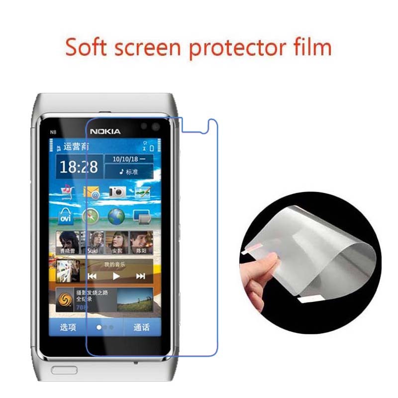 Matte Anti-Glare/Clear HD Soft PET ป้องกันหน้าจอป้องกันฟิล์มสําหรับ Nokia N8 N8-00 โทรศัพท์มือถือ, 1