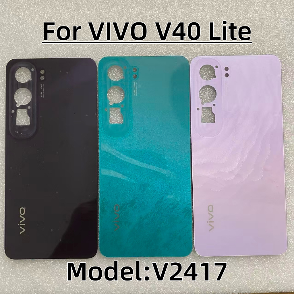สําหรับ Vivo V40 lite แบตเตอรี่ฝาครอบประตูด้านหลังด้านหลังสําหรับ V2417 แบตเตอรี่ประตูอะไหล่