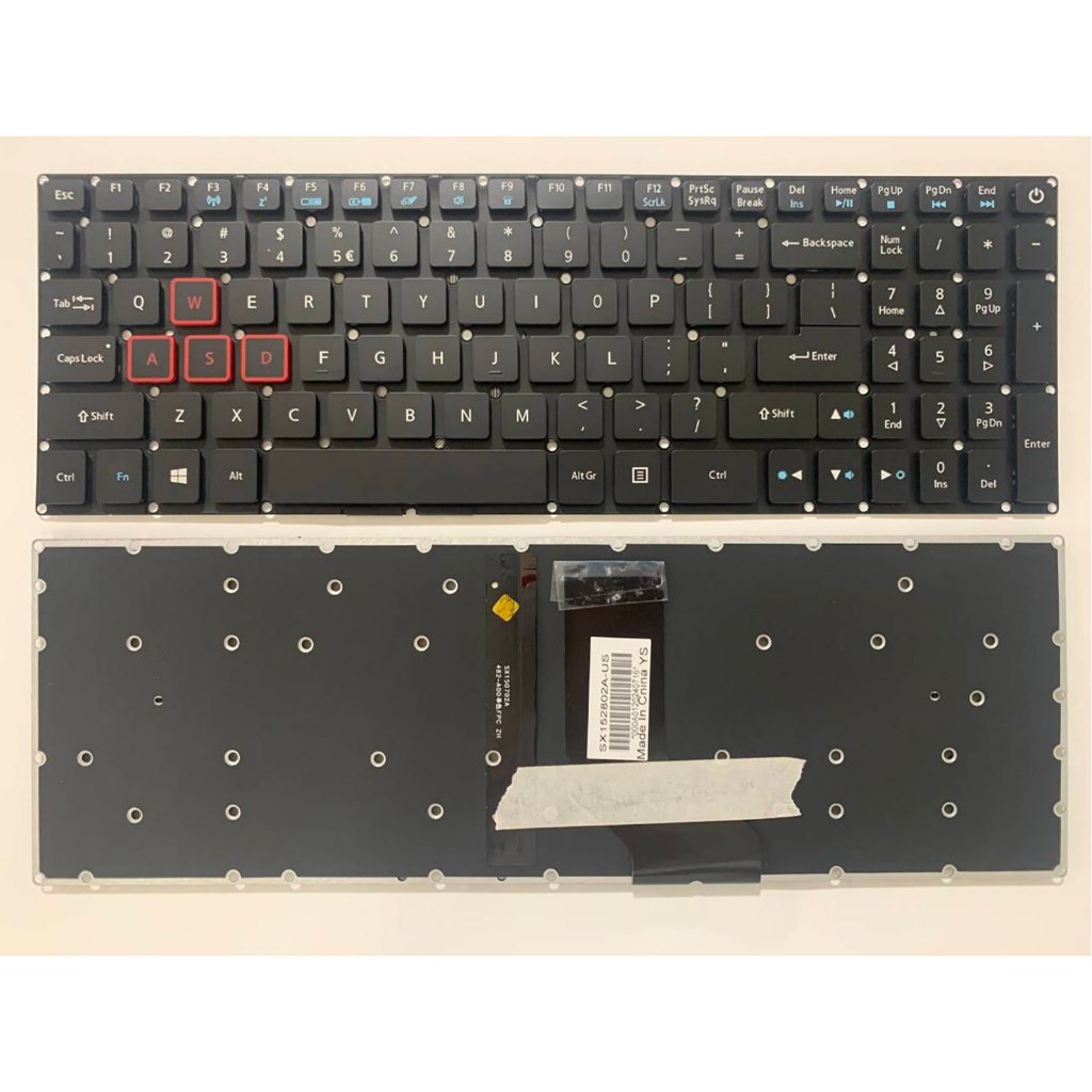 US Layout แป้นพิมพ์แล็ปท็อปสําหรับ Acer Aspire VN7-793G VX5-591G VX5-591G-52WN VX15 VX5-591G-76YZ VX