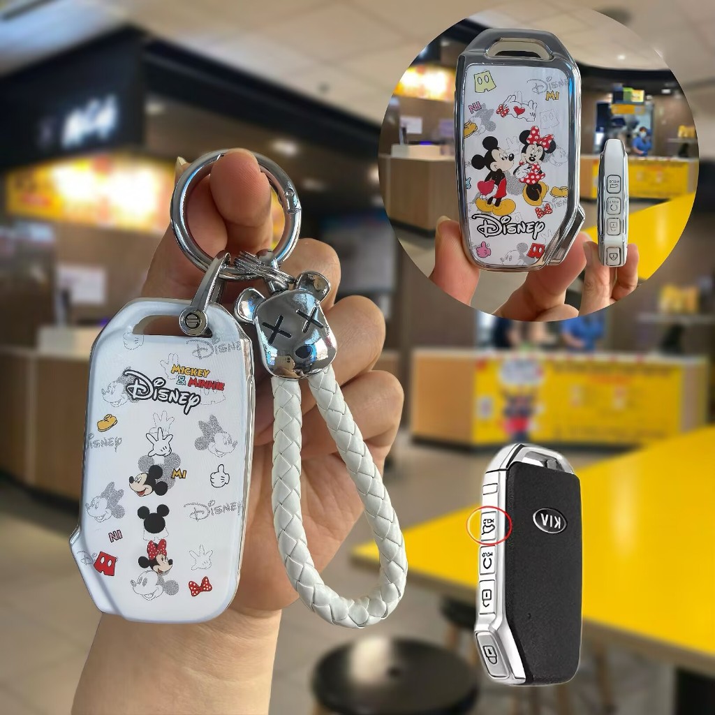 4 ปุ่มรถ Remote Key กรณีเปลือกป้องกัน Fob สําหรับ KIA Sonet 2025 K3 K5 CERATO SORENTO Sportage R GT 