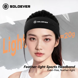 【TH Delivery 】SOLOEVER ผ้าคาดหัว เกาหลี กันลื่น ซับเหงื่อ แห้งไว สำหรับ ออกกำลังกาย วิ่ง โยคะ Sports Headband