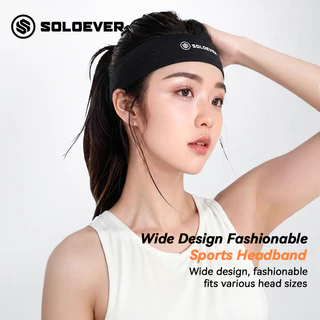【TH Delivery 】SOLOEVER ผ้าคาดหัว เกาหลี กันลื่น ซับเหงื่อ แห้งไว สำหรับ ออกกำลังกาย วิ่ง โยคะ Sports Headband