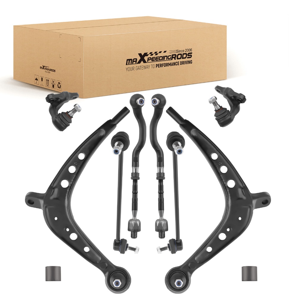 【BMW 325xi 330xi E46】Maxpeedingrods ชุด 10 ชุดแขนควบคุมระบบกันสะเทือนด้านหน้าสําหรับ BMW 325xi 330xi