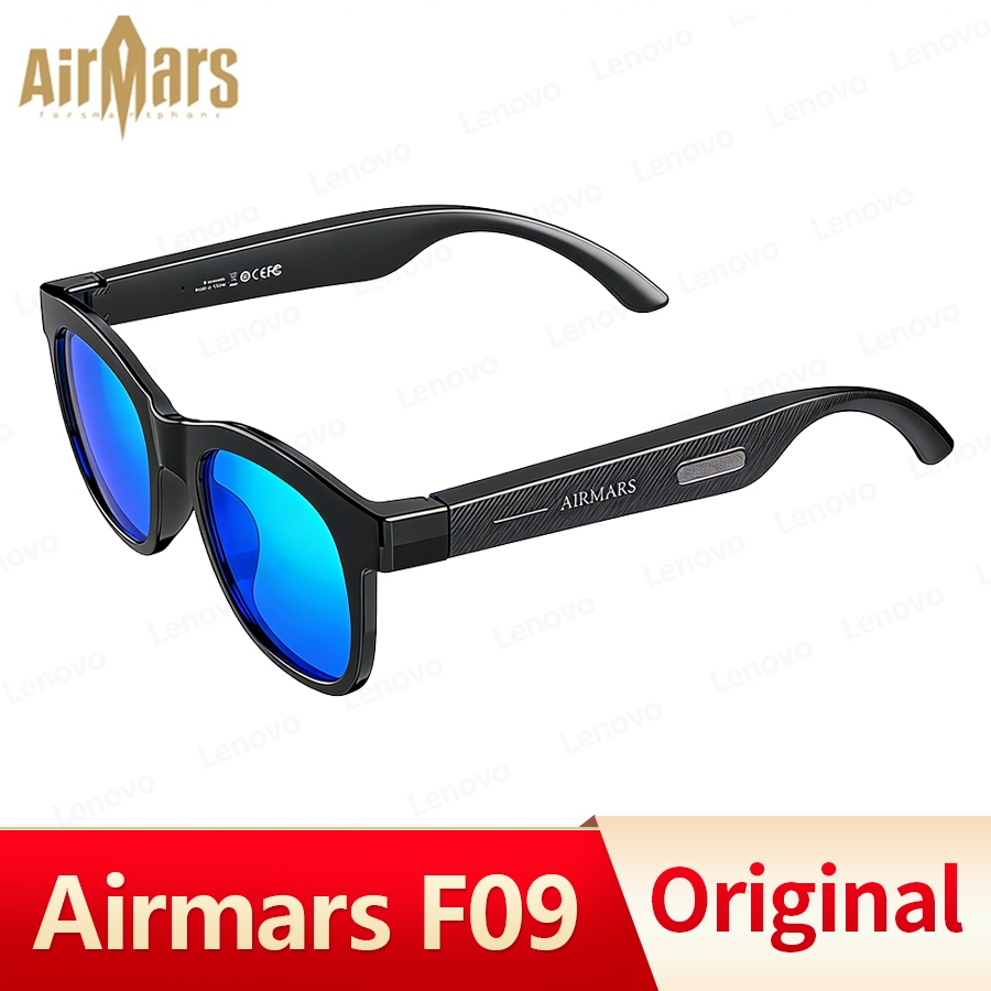 Airmars F09 แว่นตาอัจฉริยะ หูฟังบลูทูธไร้สาย บลูทูธ 6.0 HD Calls ดนตรี วิทยุ FM แว่นกันแดด สำหรับกีฬากลางแจ้ง