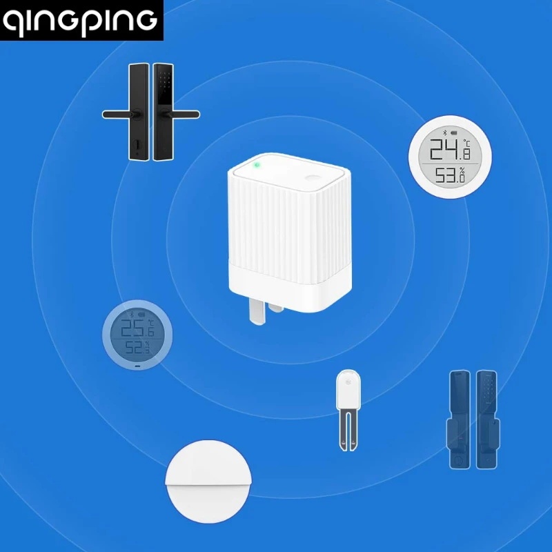 Qingping Smart Gateway Hub WiFi การเชื่อมต่ออัจฉริยะที่รองรับบลูทูธพร้อมอุปกรณ์อัจฉริยะ Mijia สําหรั