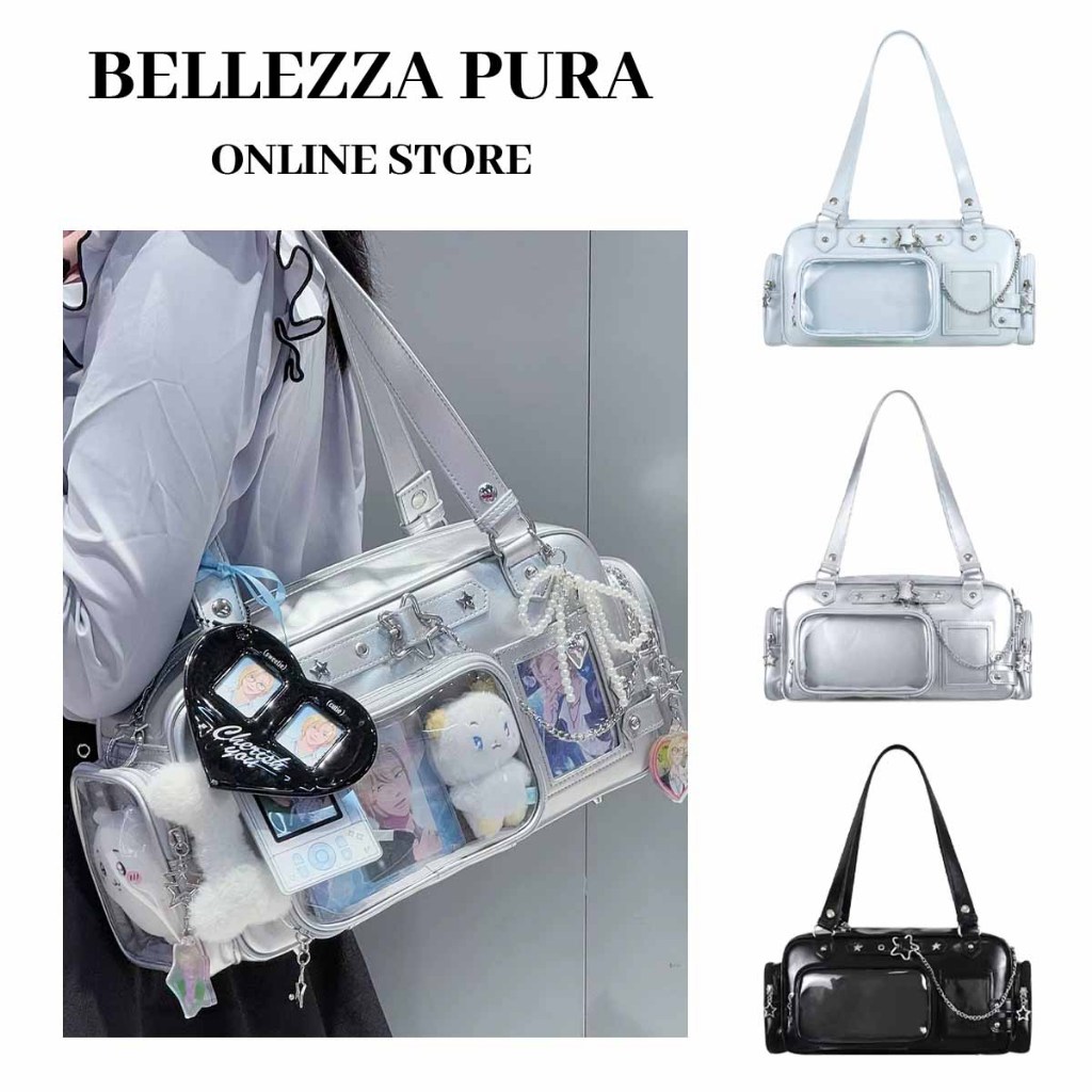 กระเป๋าสะพายข้าง Bellezza Pura สไตล์ Y2K สำหรับคนชอบสไตล์เหมือนดาราเด็ก