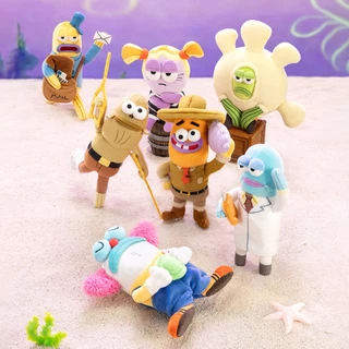 POP MART Residents of Bikini Bottom-Whimsical Plush Part2 Blind Box Action Toys Collectable Figure Birthday Gift Kid Toy