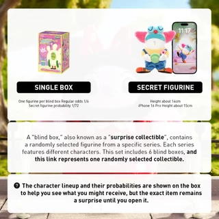 POP MART Residents of Bikini Bottom-Whimsical Plush Part2 Blind Box Action Toys Collectable Figure Birthday Gift Kid Toy