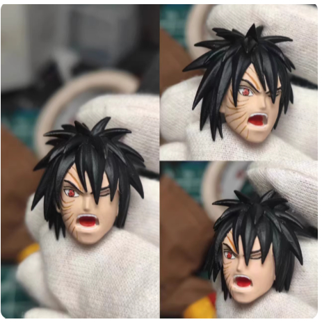 Bestlee SHF Angry Obito Head Sculpture with White Mask 1/12 Naruto DIY