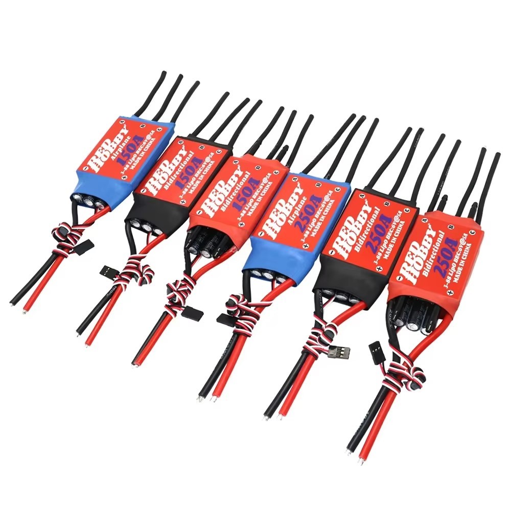 RedHobby ESC Bidirectional 250A 150A ESC แบบไม่มีแปรงสําหรับเรือเฮลิคอปเตอร์เครื่องบิน RC