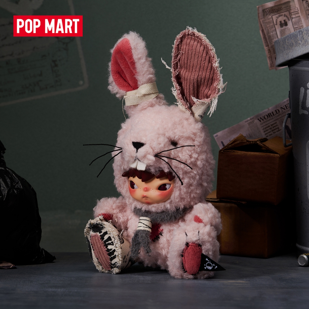 POP MART Hirono Little Hare Plush Doll Pendant Action Toys Collectable Figure Birthday Gift Kid Toy