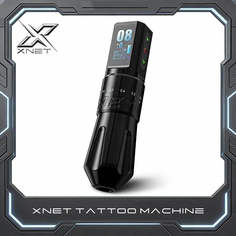 XNET Talos เครื่องสักไร้สาย ปากกาสัก ปรับจังหวะ 2.0-4.2mm มอเตอร์กำหนดเอง สำหรับ เข็มสักลาย