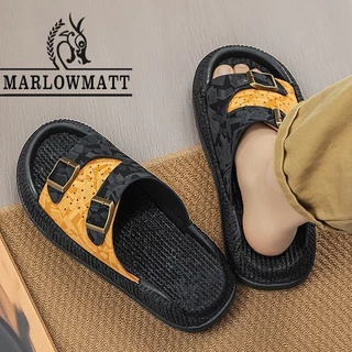 รองเท้าแตะผู้ชาย Marlowmatt | กันลื่น กันน้ํา| แฟชั่นจับคู่สีคู่สไตล์ใหม่ | รองเท้าแตะกลางแจ้ง