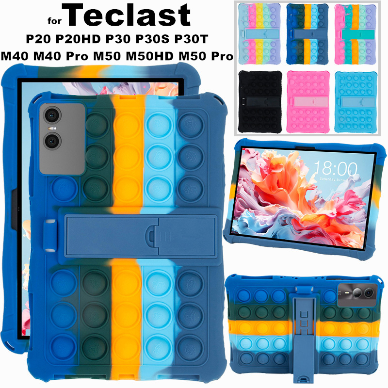 สําหรับ Teclast P20 P20HD P20S P30 P30S P30T M40 M40 Pro M50 M50HD M50 Pro กรณีแท็บเล็ตซิลิโคนอ่อนนุ