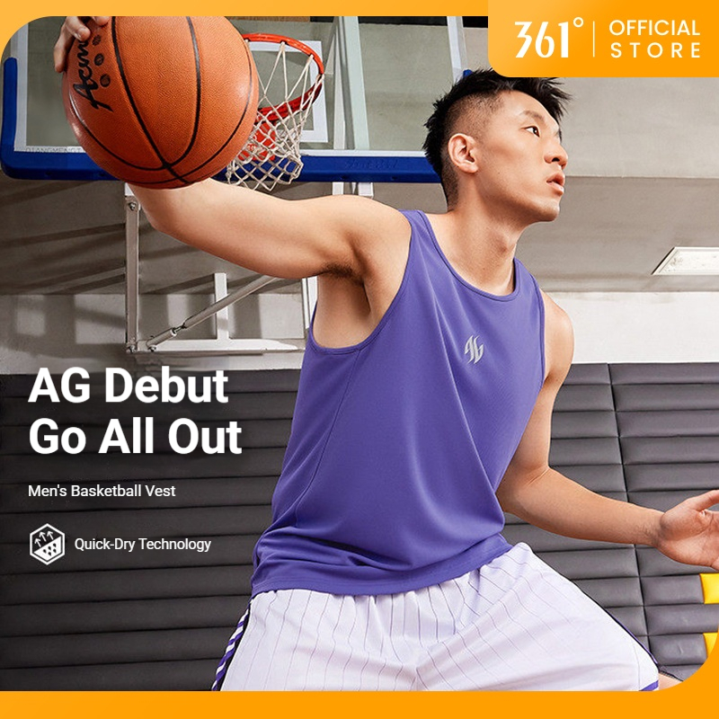361 องศา Aaron Gordon Men กีฬาเสื้อกั๊กผู้ชายหลวม Quick-Drying Breathable บาสเกตบอล Jersey 652621503