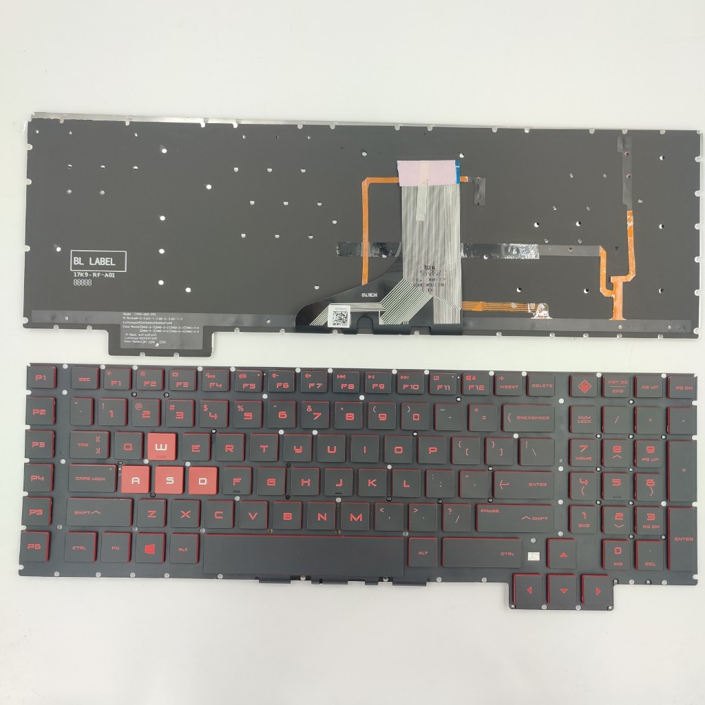 US Layout แป้นพิมพ์แล็ปท็อปสําหรับ HP Omen 17-AN 17-AN001CA 17-AN008CA 17-AN010CA 17-AN020CA ไม่มีจุ
