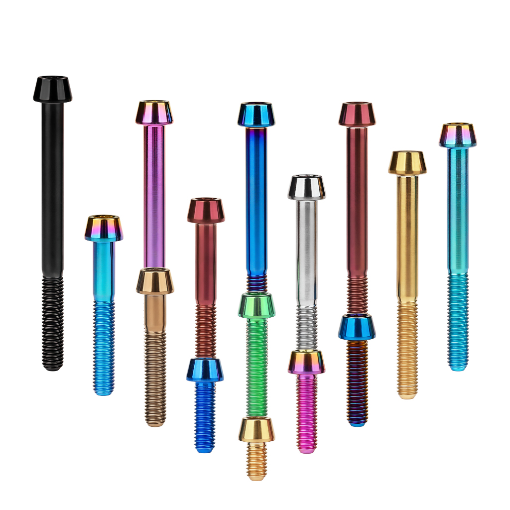 Wanyifa Titanium Ti Bolt M6x1015 16 18 20 25 30 35 40 45 50 55 60 65 มม.Stigma สกรูสําหรับ MTB/Road จักรยาน Seatpost ชุดหูฟังเบรค
