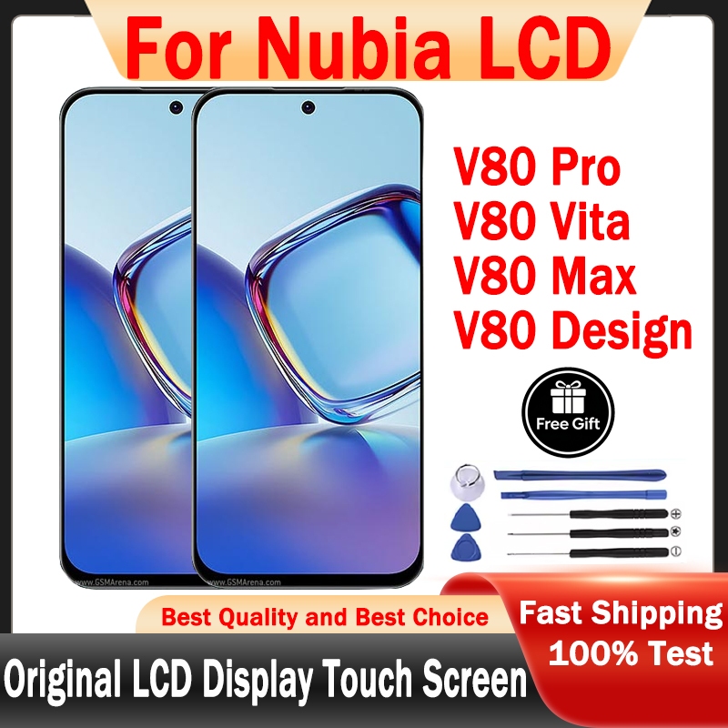 สําหรับ Nubia V80 Max V80 Design V80 Vita V80 Pro เปลี่ยนหน้าจอ LCD