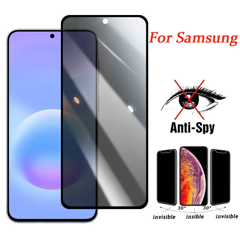 ฟิล์มกระจก เต็มจอ สำหรับ กันมองกันเสือก 9H รุ่น Samsung ss Galaxy A57 A37 A17 A07 A56 A36 A26 A16 A0