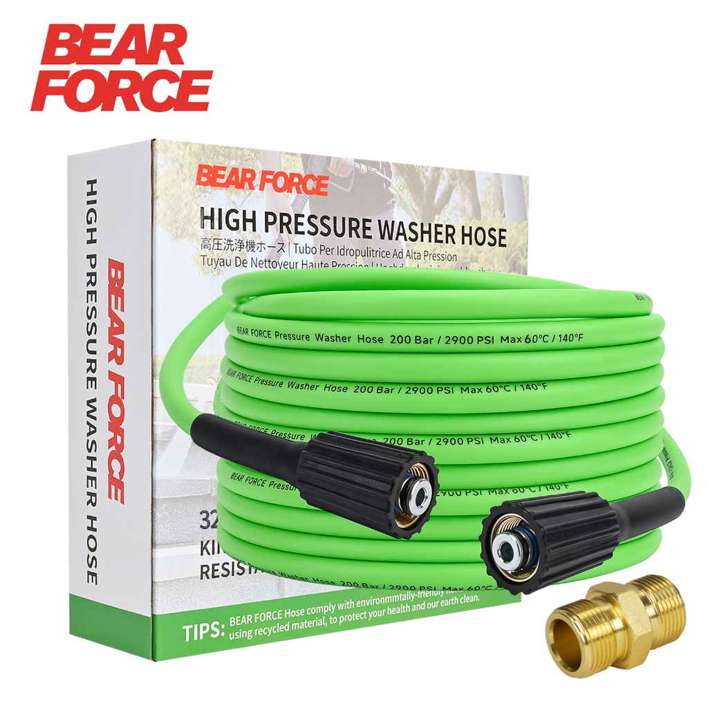 Super ยืดหยุ่นเครื่องซักผ้าความดันท่อ 10-15 M 2900 PSI/ 200Bar Kink ทนเครื่องซักผ้าท่อ 1/4 CarWash Extension ท่อ M22-pin 14/15