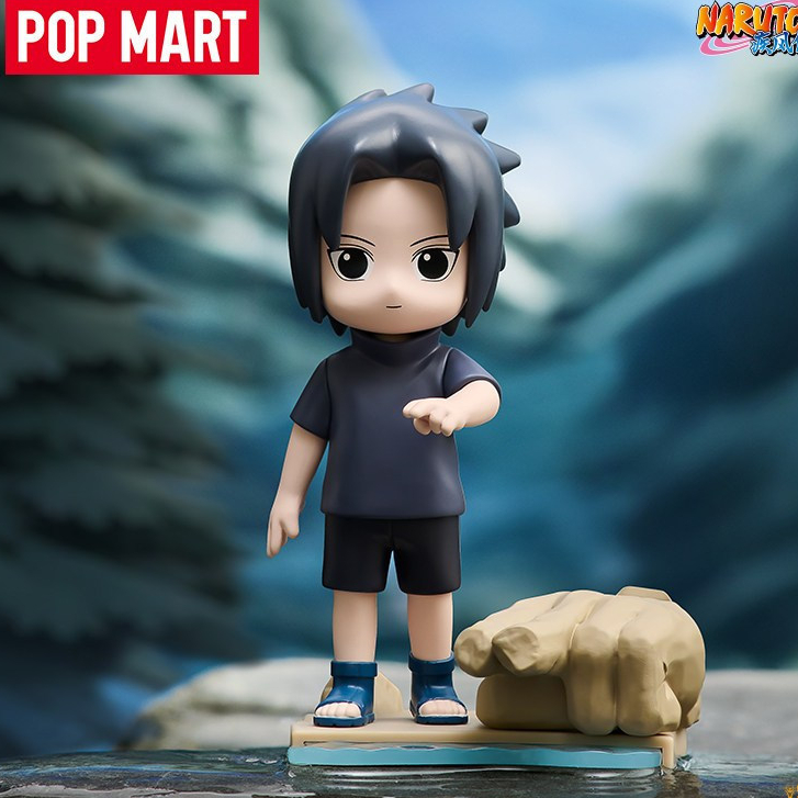 POPMART Secret Set Naruto Shippuden ในวัยเด็กกล่องตาบอด Sasuke Uchiha Naruto Uzumaki