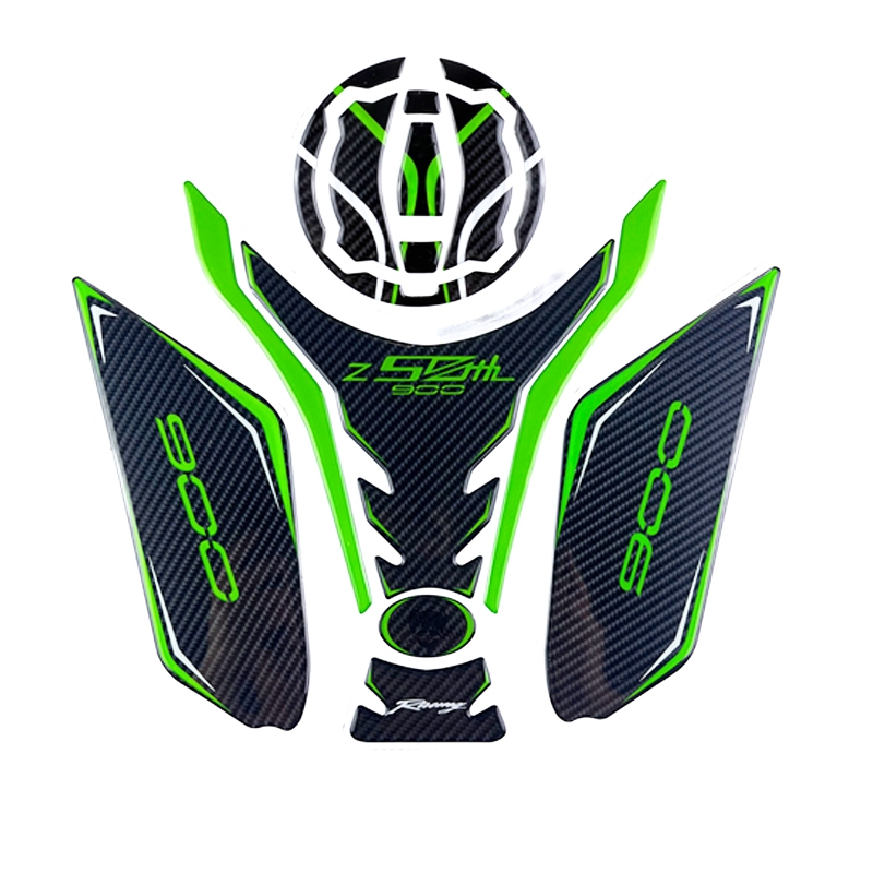 รถจักรยานยนต์คาร์บอน Fibre ถัง Pad สติกเกอร์ Decals อุปกรณ์ป้องกันสําหรับ z900 Z 900 SE
