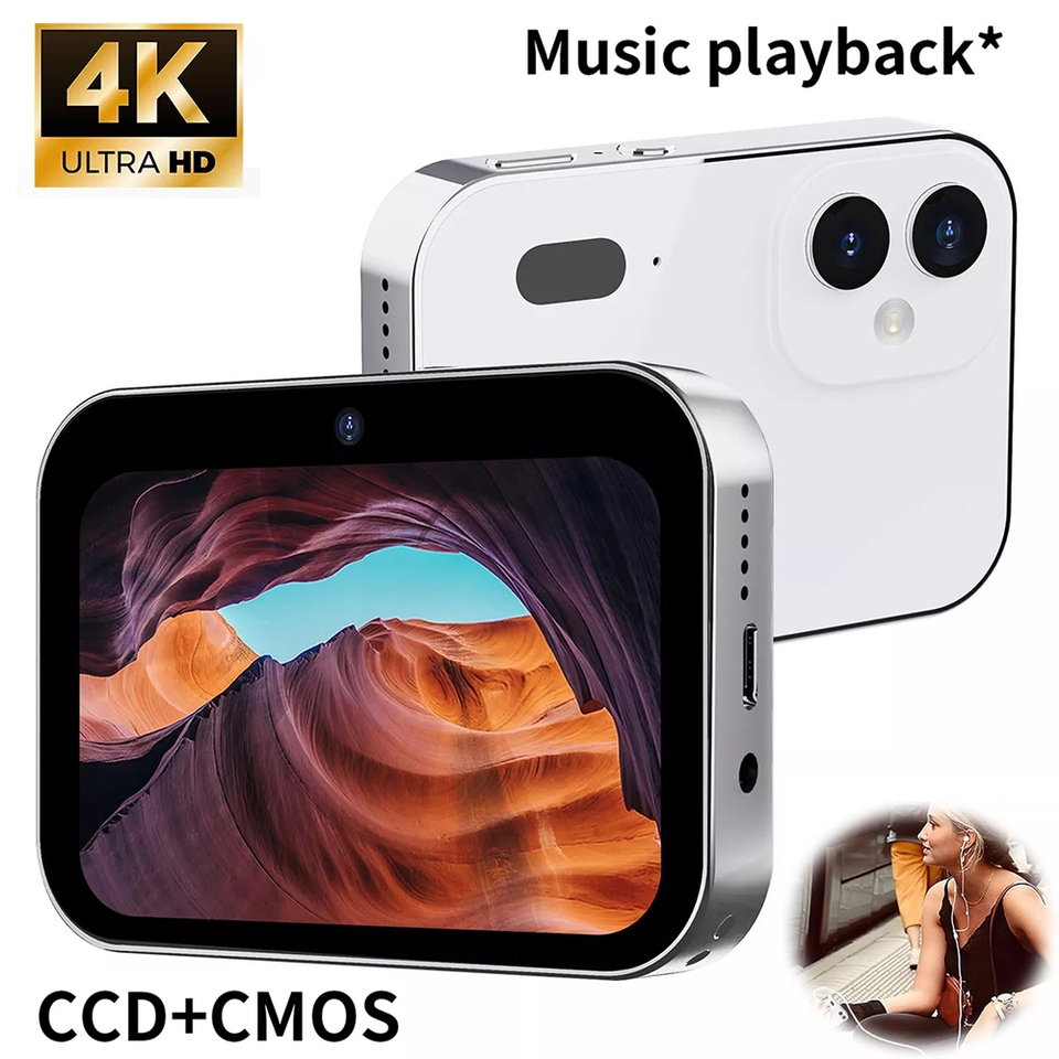 กล้องดิจิตอล 4K D6 Pro หน้าจอสัมผัส 64MP Triple Lens IR Night Vision 270° Selfie 3.0 หน้าจอ Vlog 360